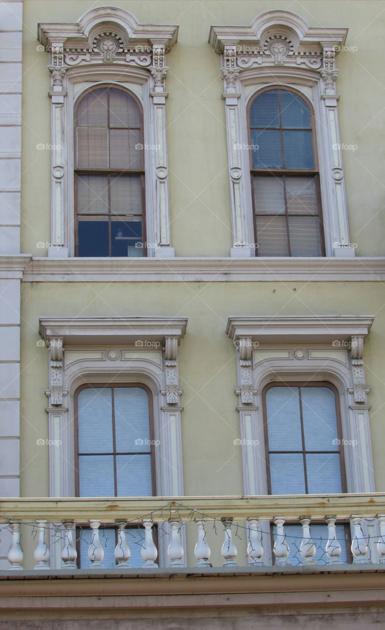 antique windows. in historic Old Town Sacramento