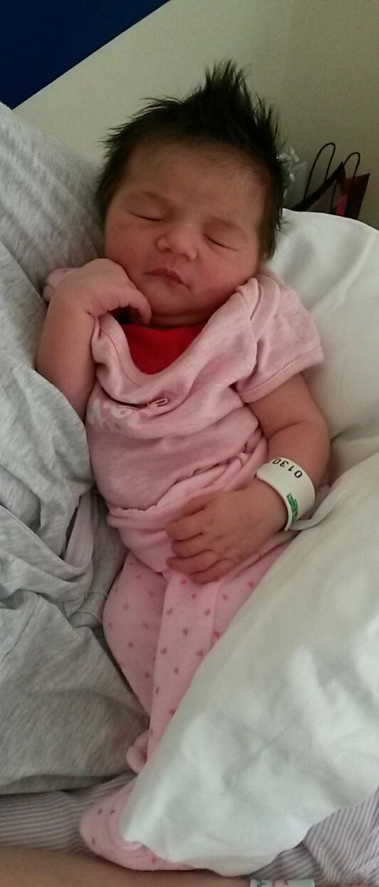 newborn baby relaxing