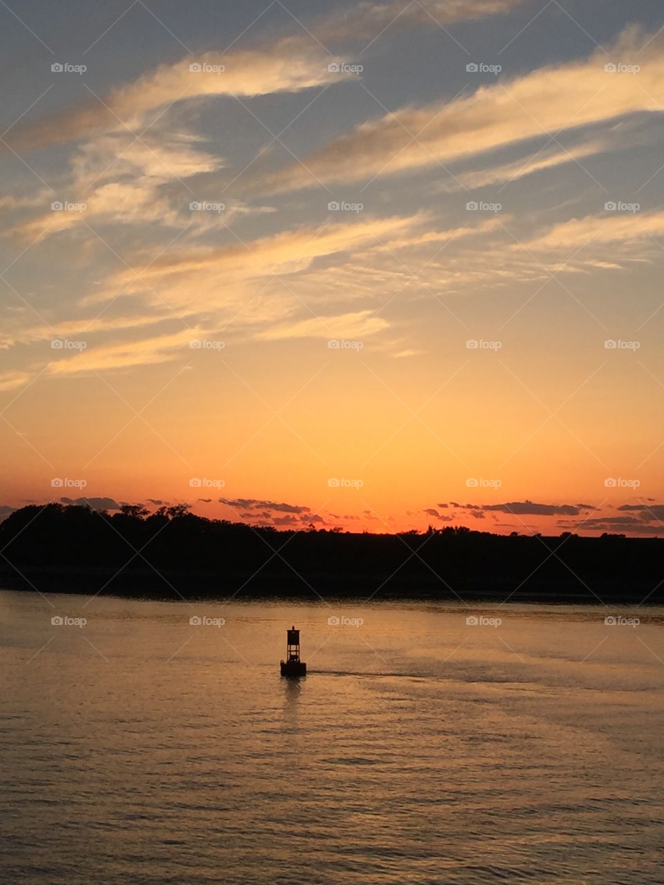 Sunset on the Savannah River