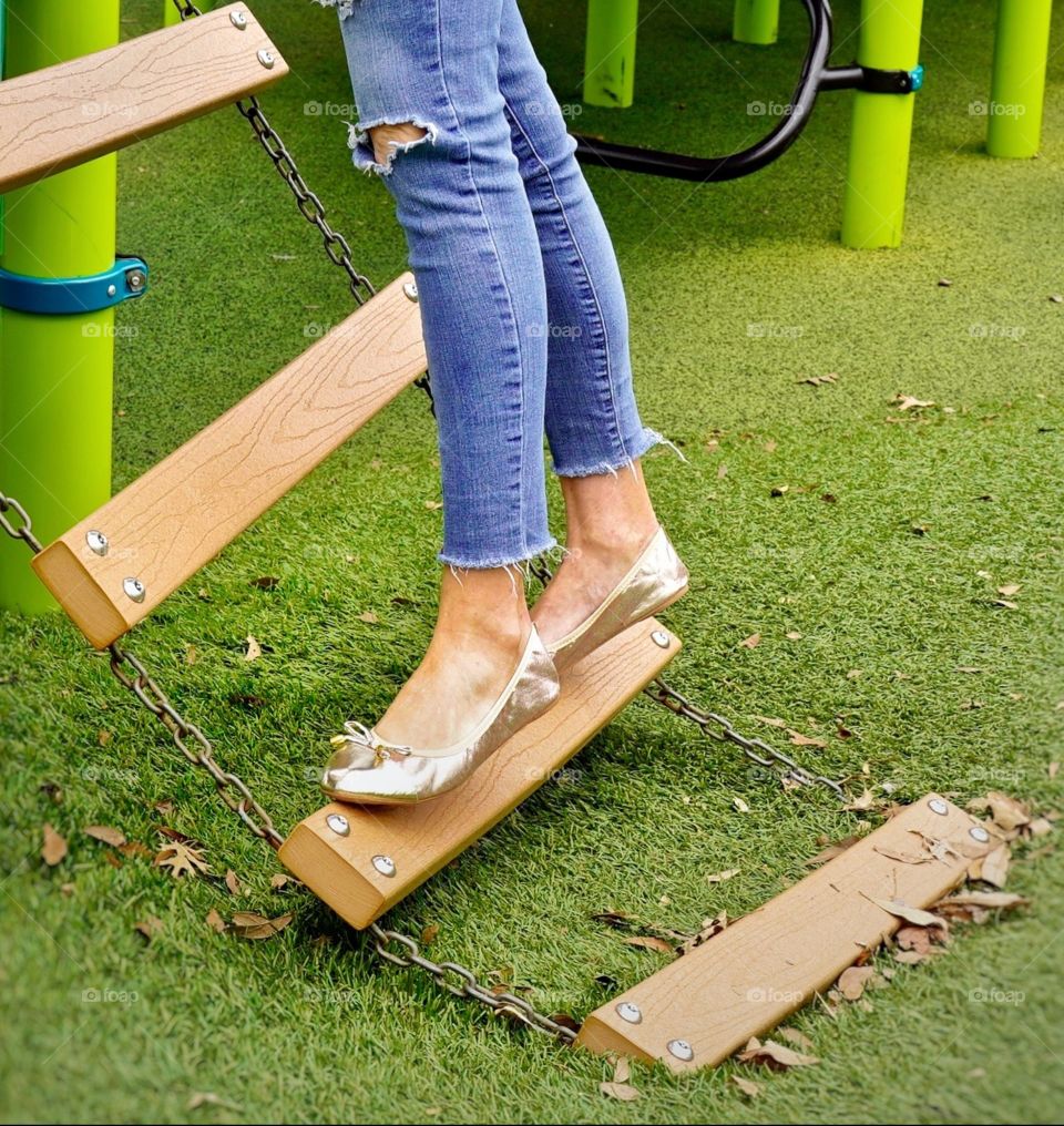 Beautiful flats, even while at the playground with the family.