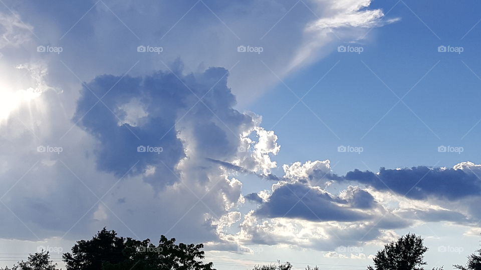 Clouds, dark and light