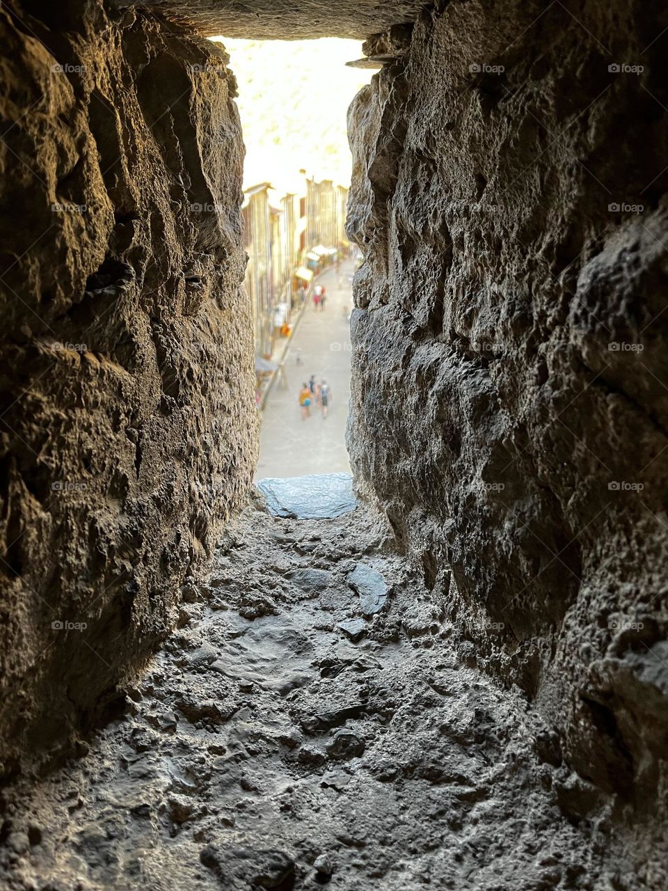 Through the window…