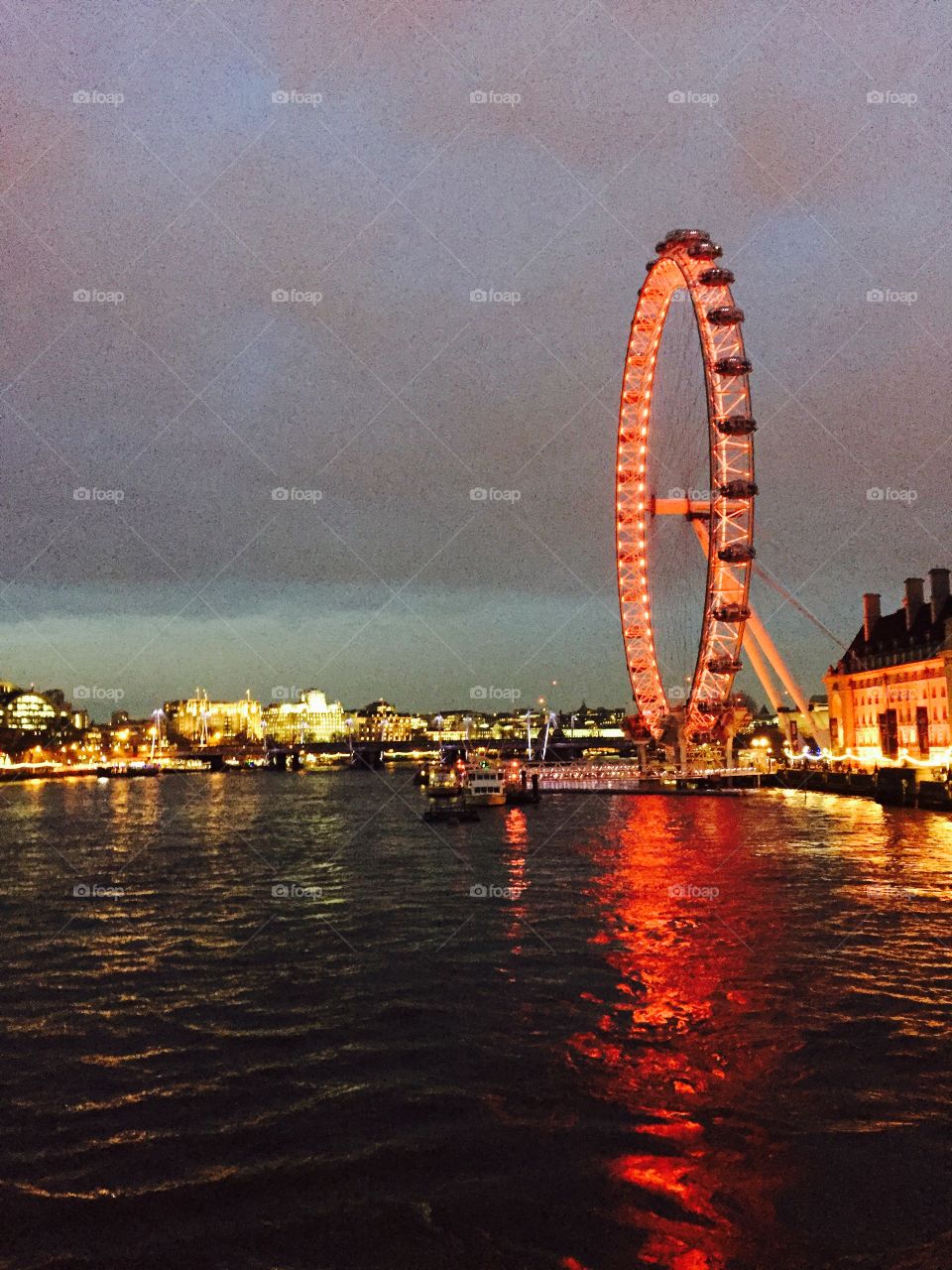 London at sunset 