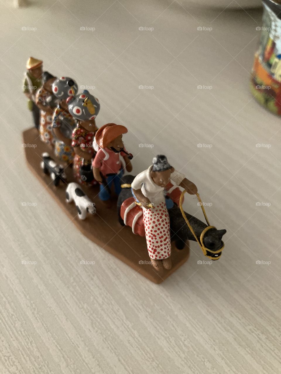 Decoração da estante 