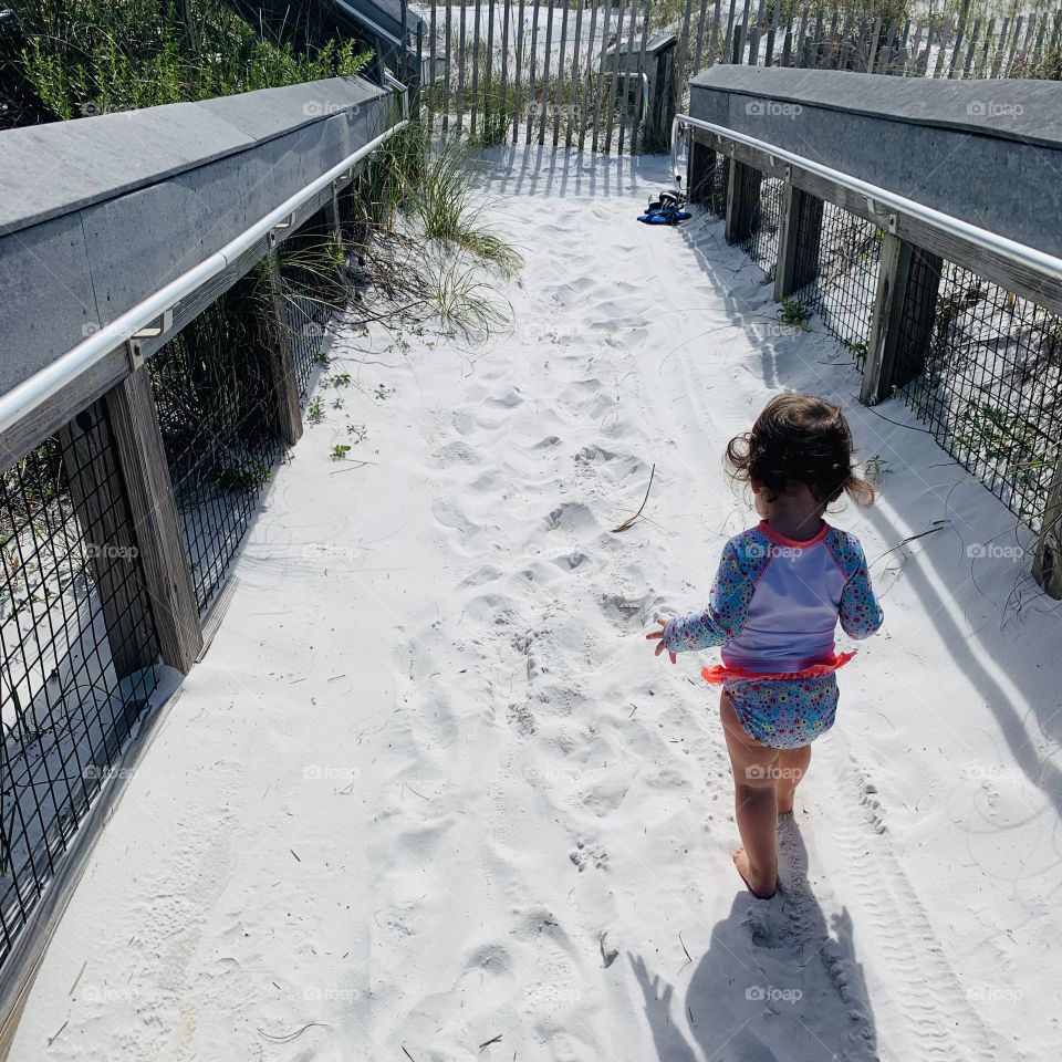 White Sand Beach Boardwalk on Emerald Coast