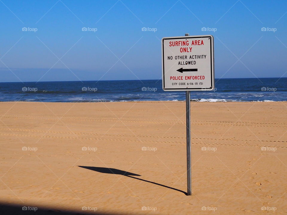 Surfing area only