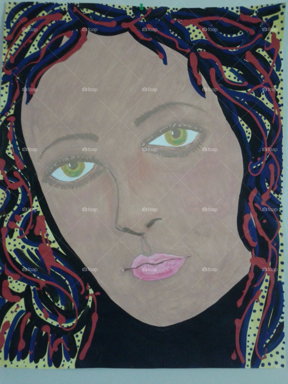 my Painting. Painting of young Woman