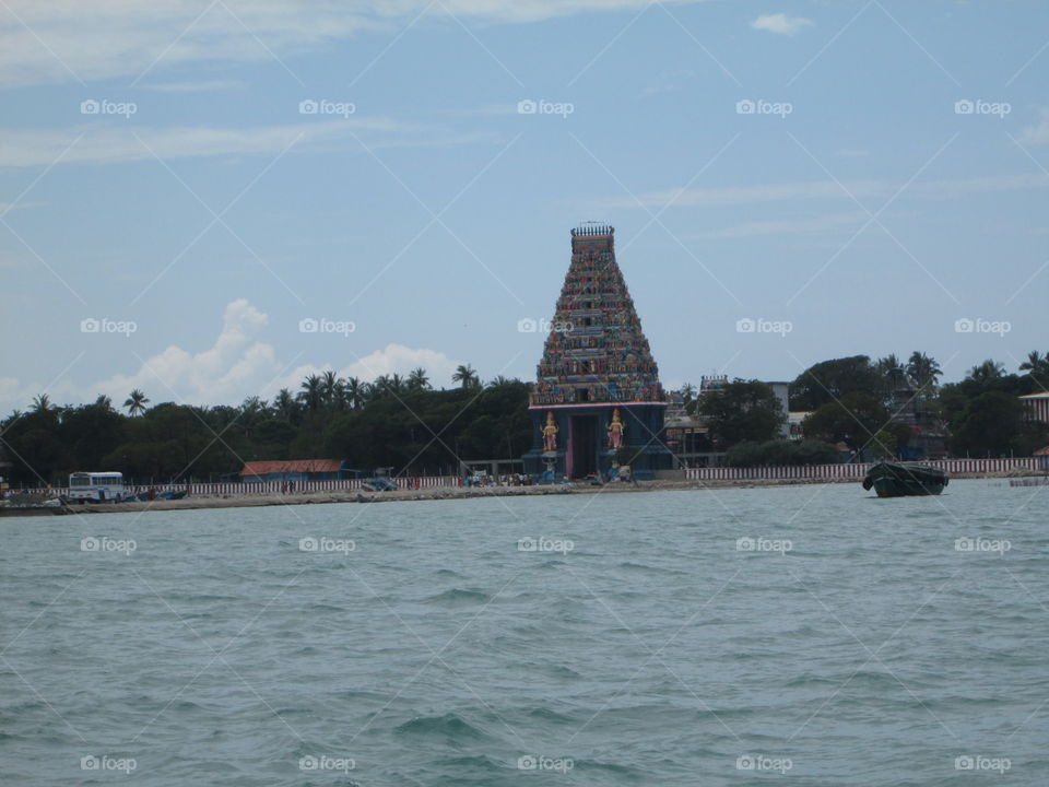 Kovil behind the sea