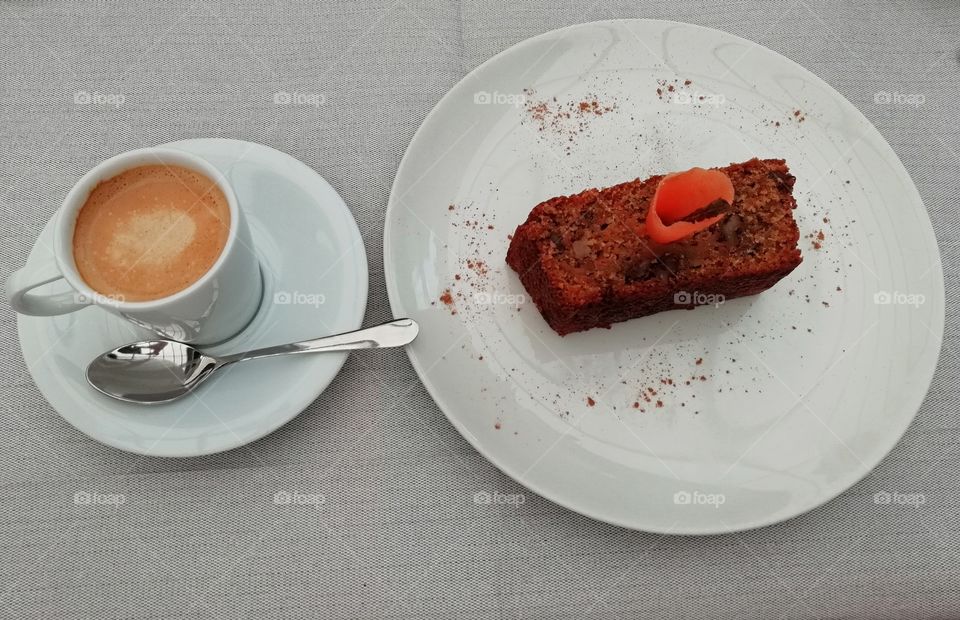Café y tarta