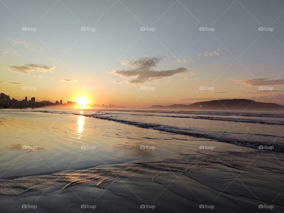Sunrise on the beach