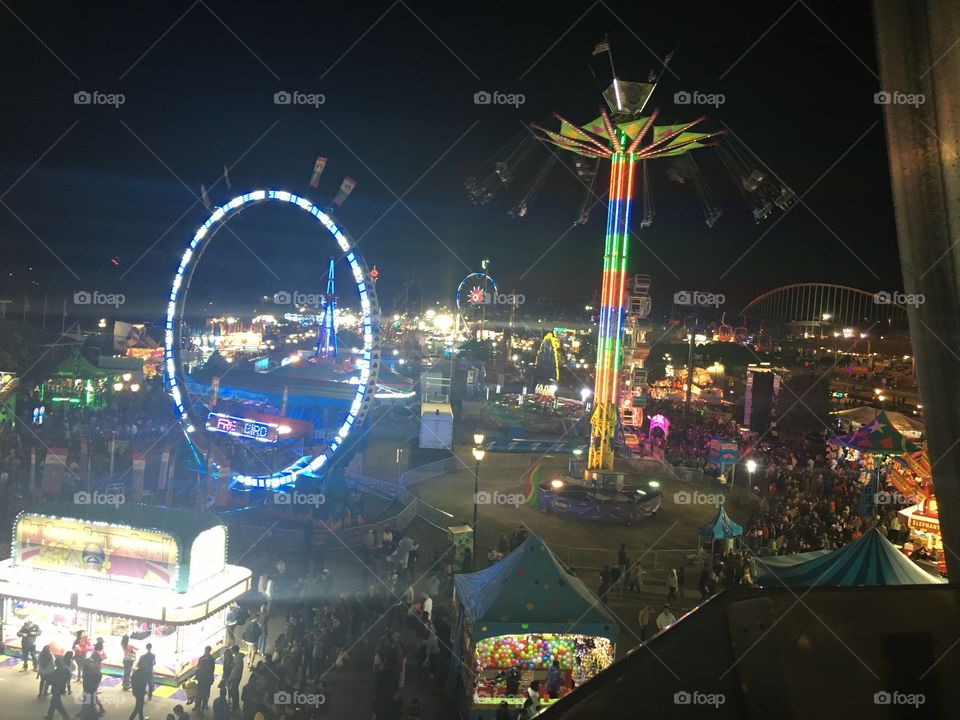 View from the top of the Farris Wheel  