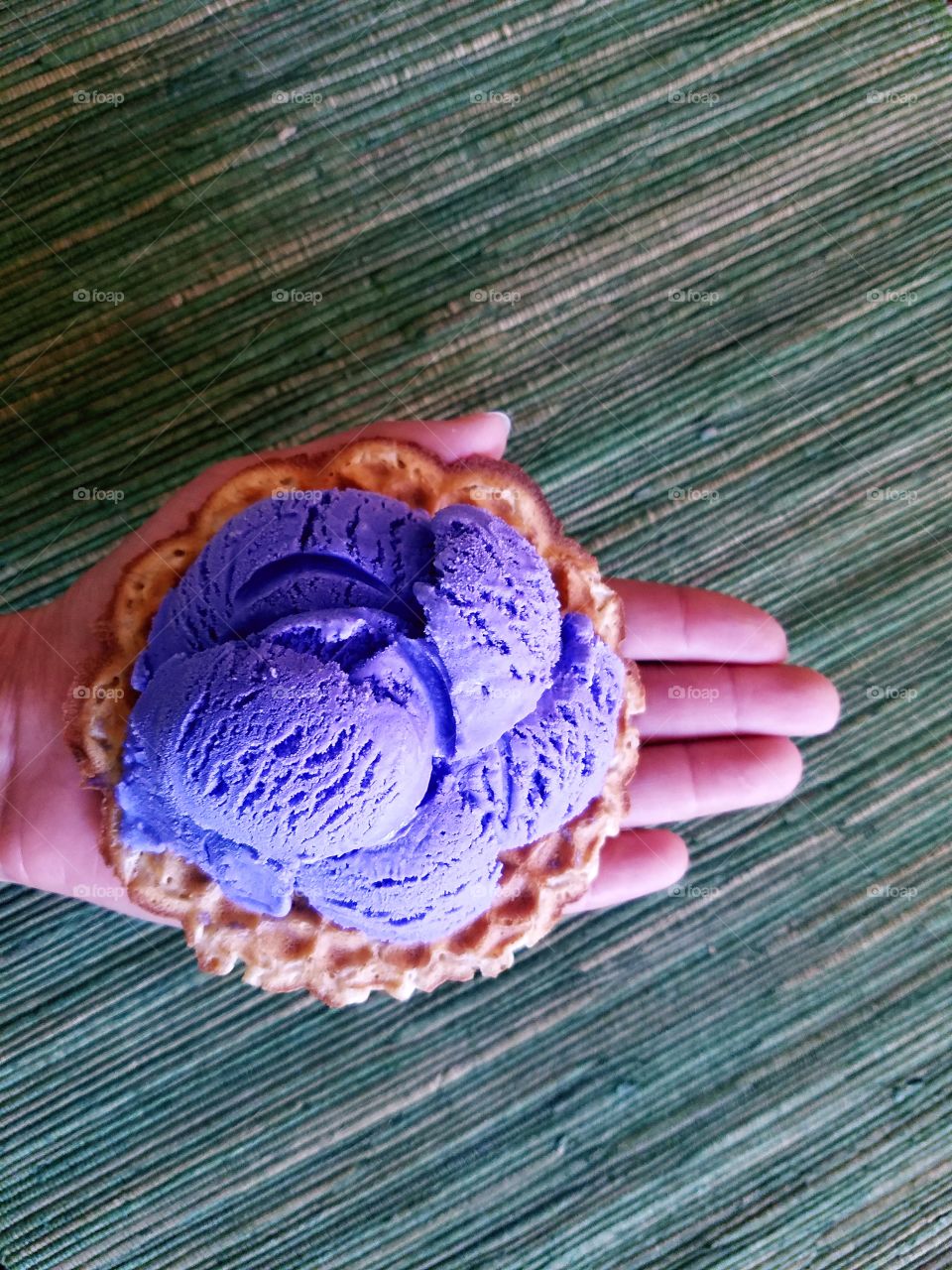 Purple yam ice cream