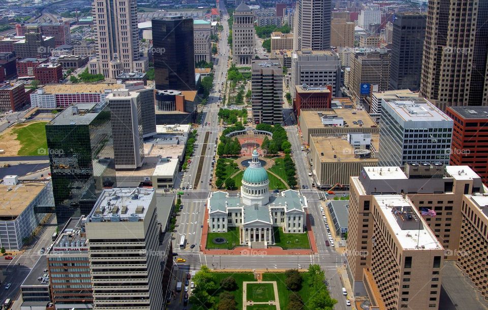 Scenic cityscape view