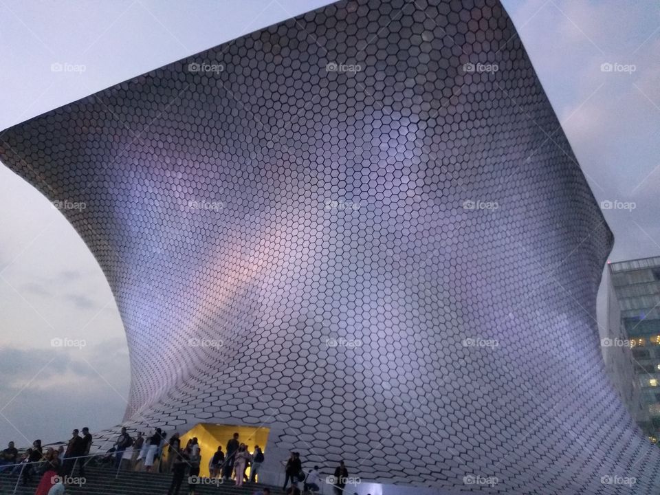 visitando al museo de México.