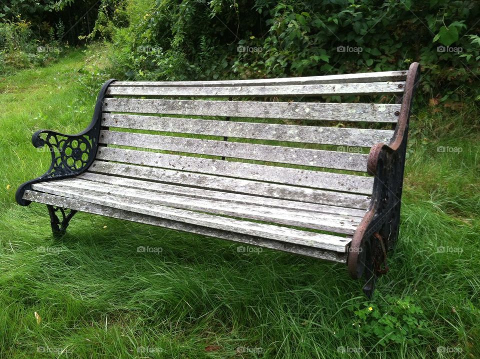 Tho old bench
