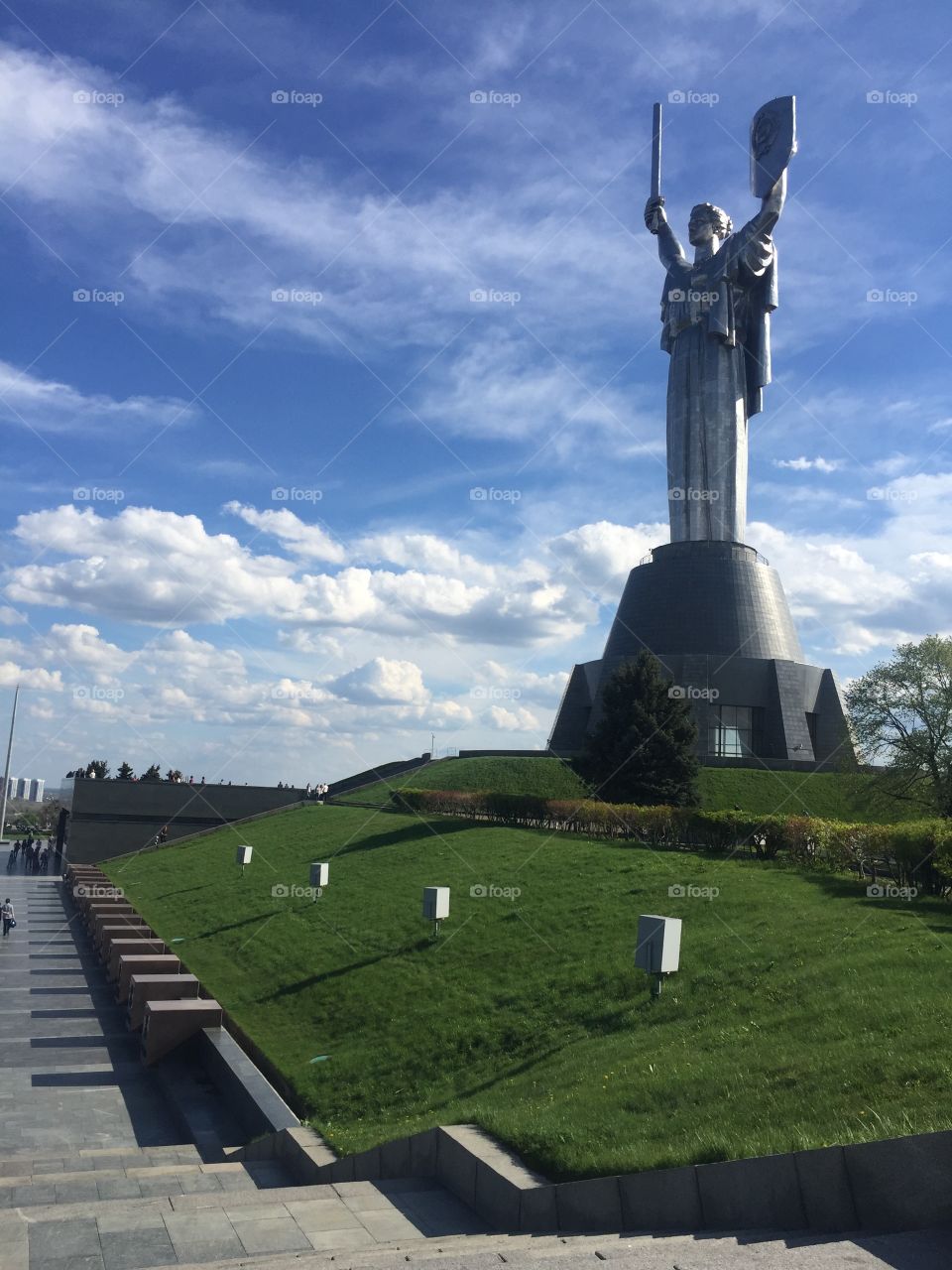 The Motherland Monument in Kyiv, Ukraine