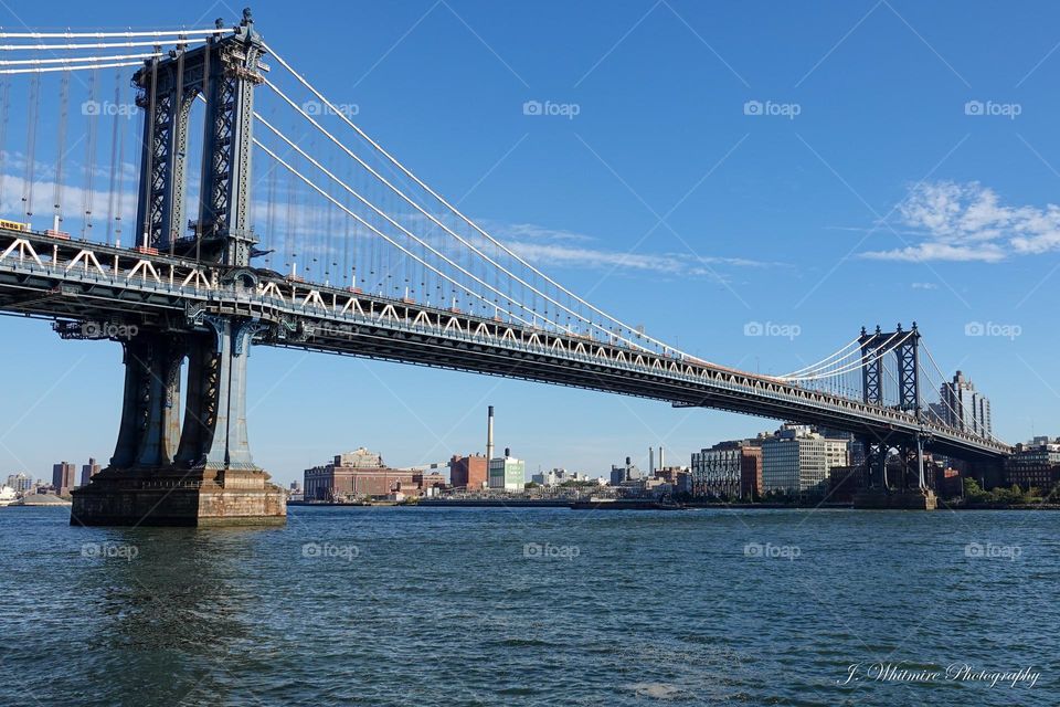 The Brooklyn Bridge is world famous, dating back many decades and is a frequent image symbolic with New York City