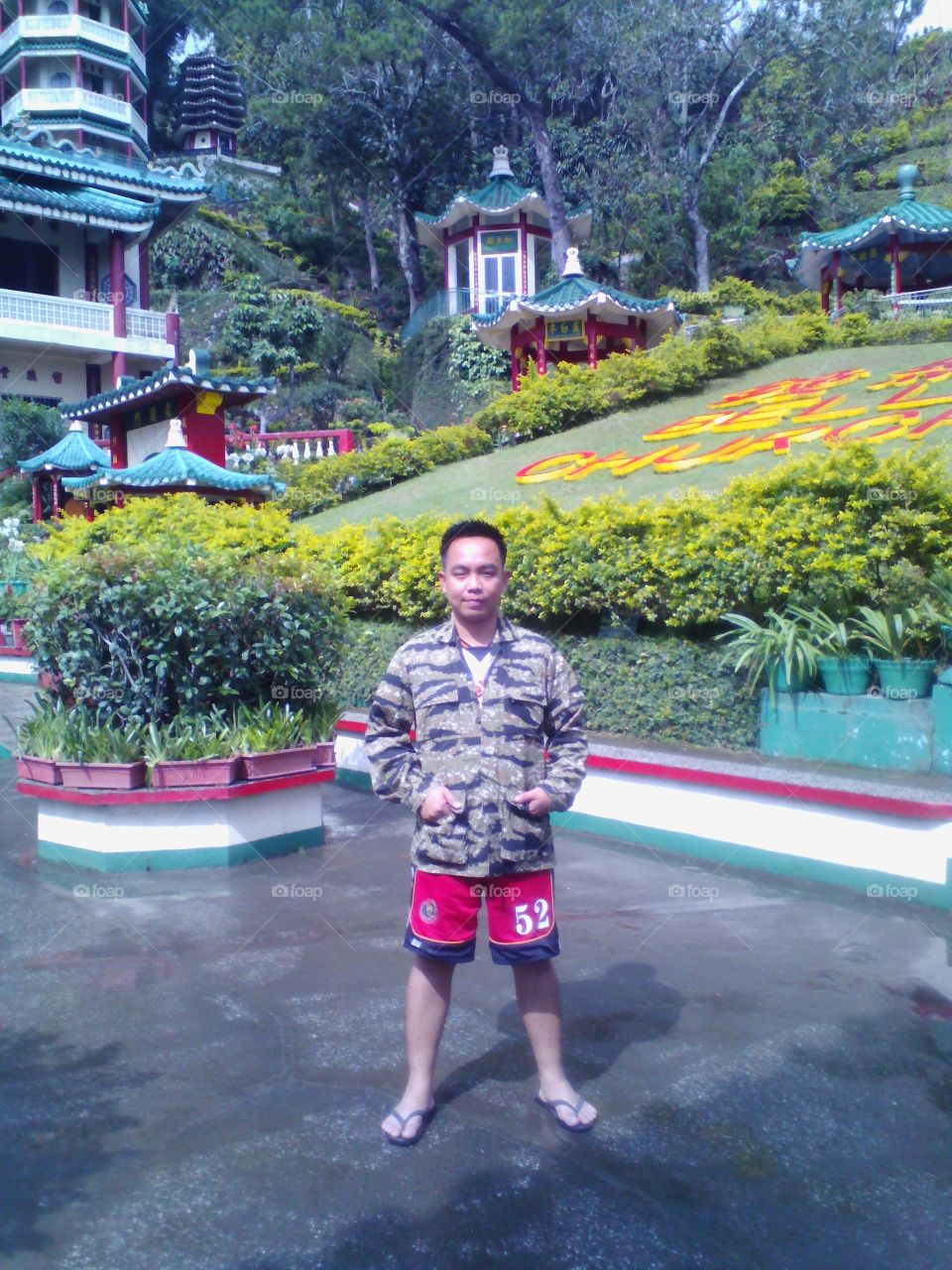 hanging out at Chinese temple in BENGUET province.