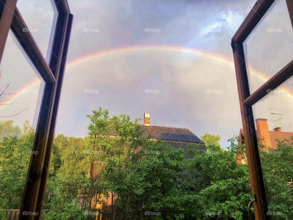 Rainbow from window 