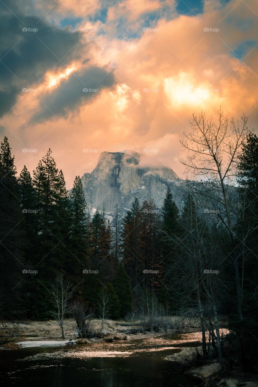 the colorful clouds