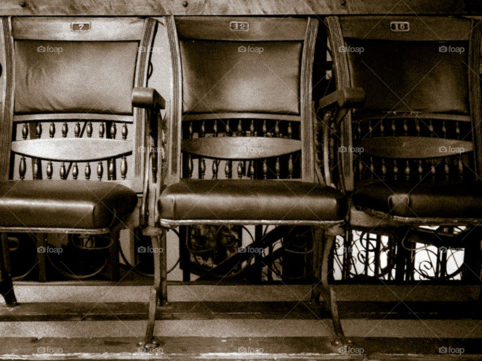 chair old number theater by briangebo