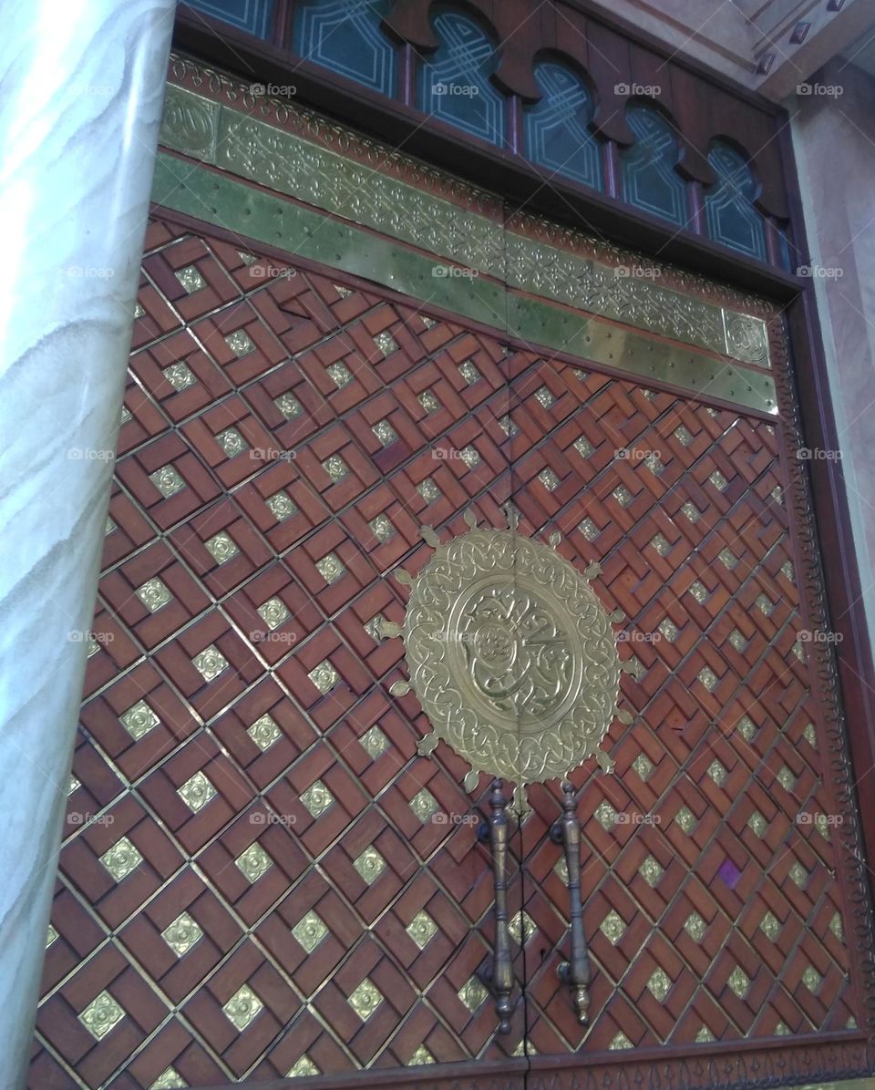 Carving on the door