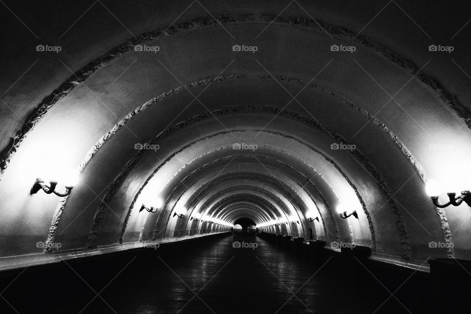 Tunnel of metro station 