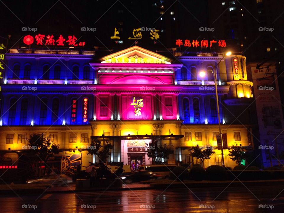 Light-up Chinese Building