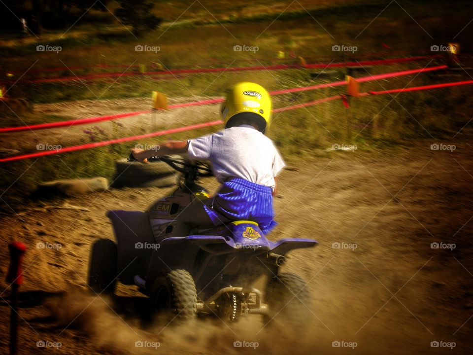 Kids. Quad bike