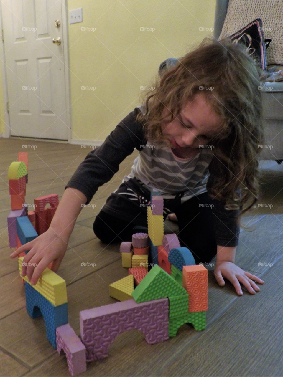 Building her castle