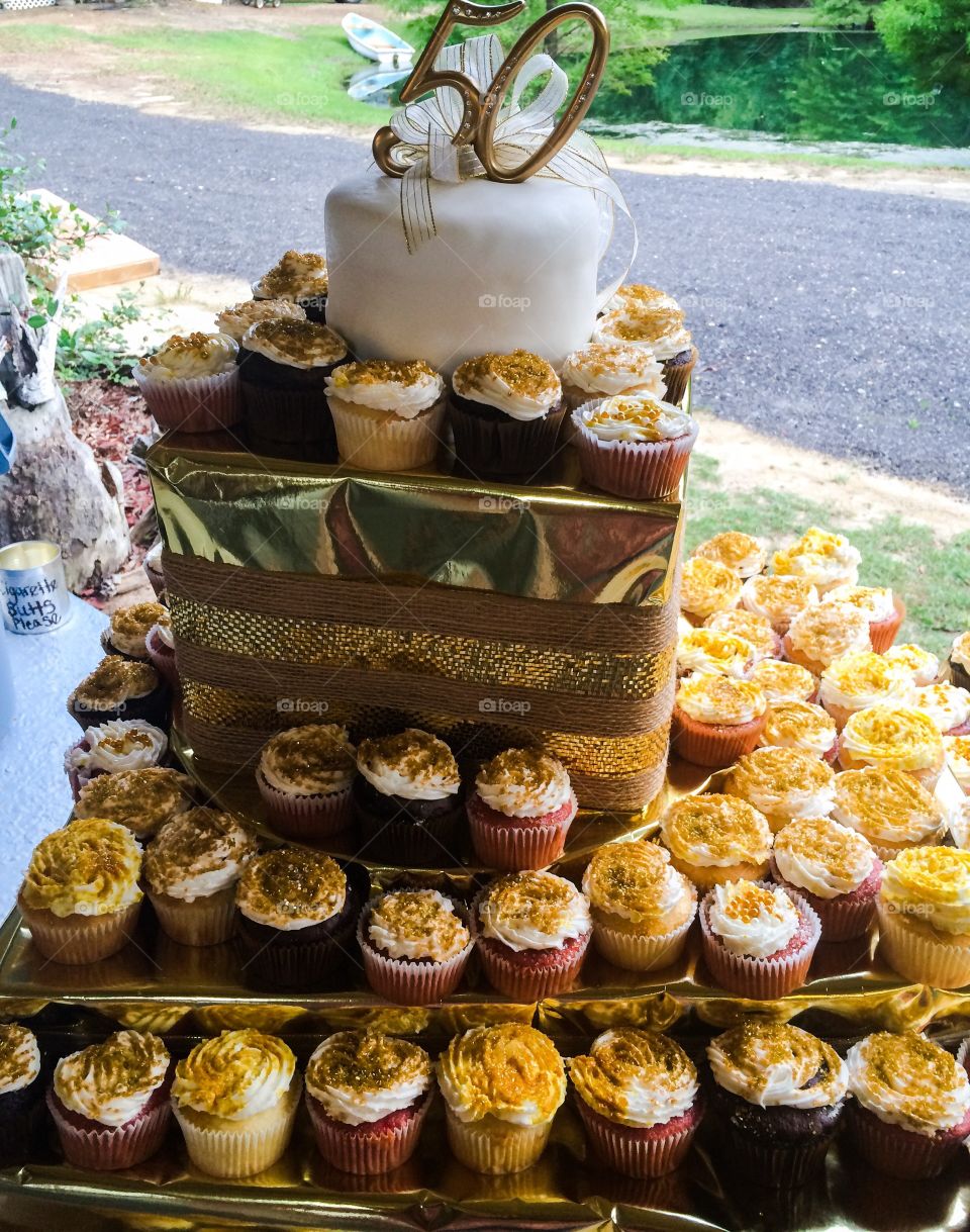 50th wedding anniversary cake