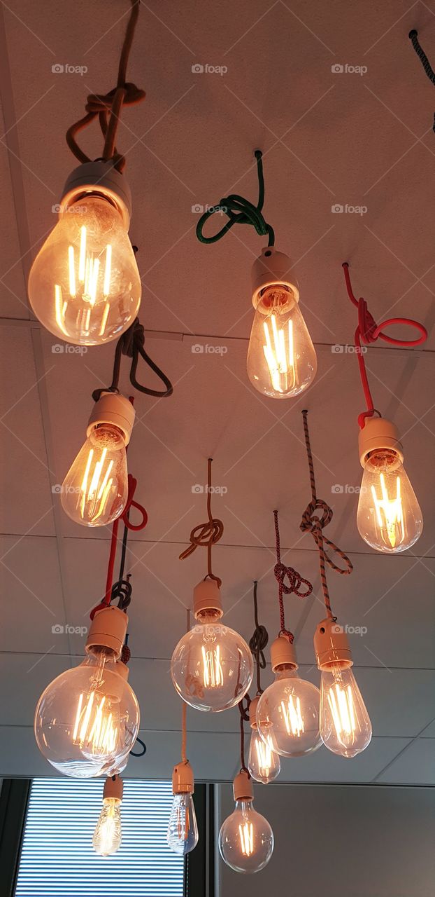 Stylish light bulbs of different shape