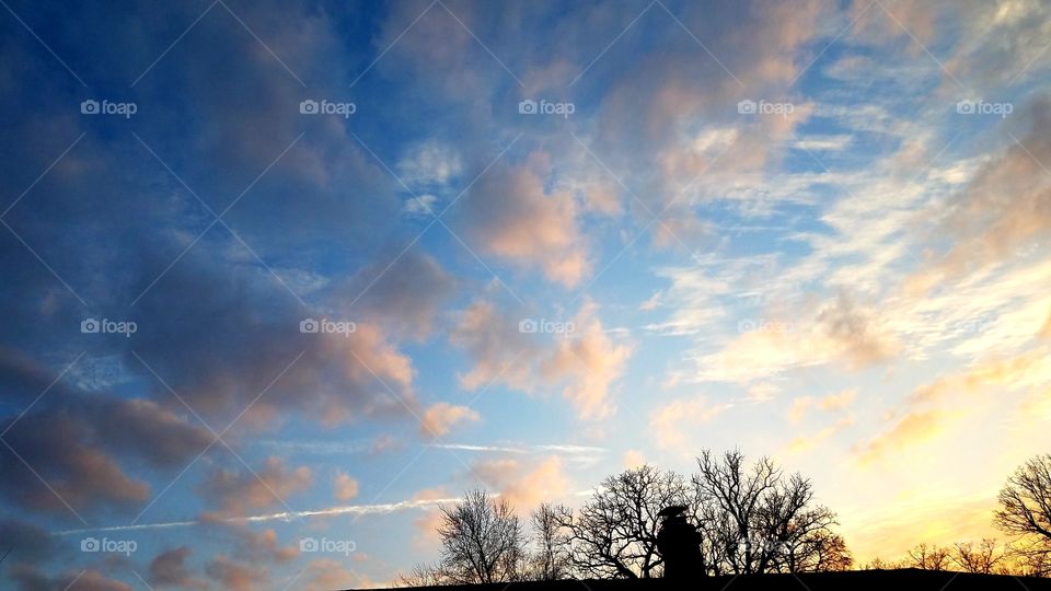 Early evening clouds