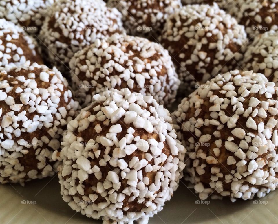 Close-up of Chokladboll