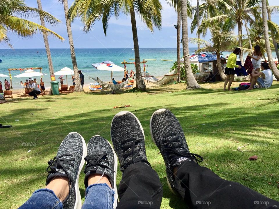 Going to the beach on every vacation helps me relieve stress most effectively. When I go to a sea, I always take pictures to remember the seas I've been through. 