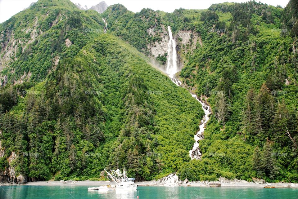 Glacial run off near Valdez Alaska