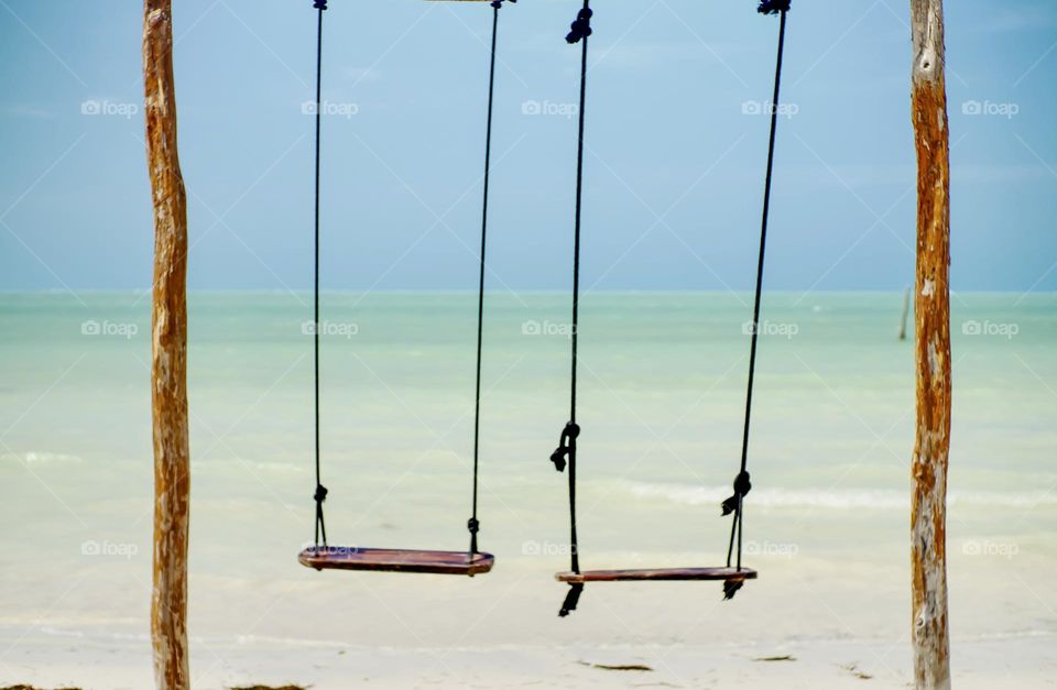 Beach swings.