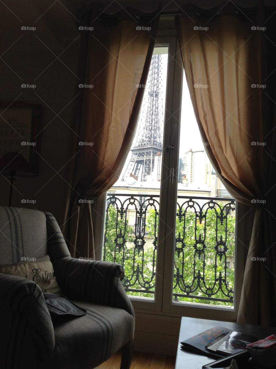 Paris apartment view. 