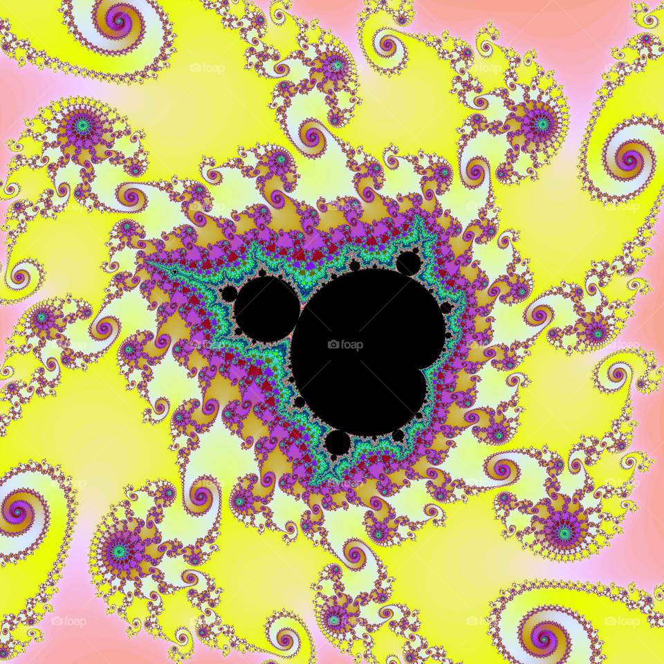 fractal in spirals. math art
