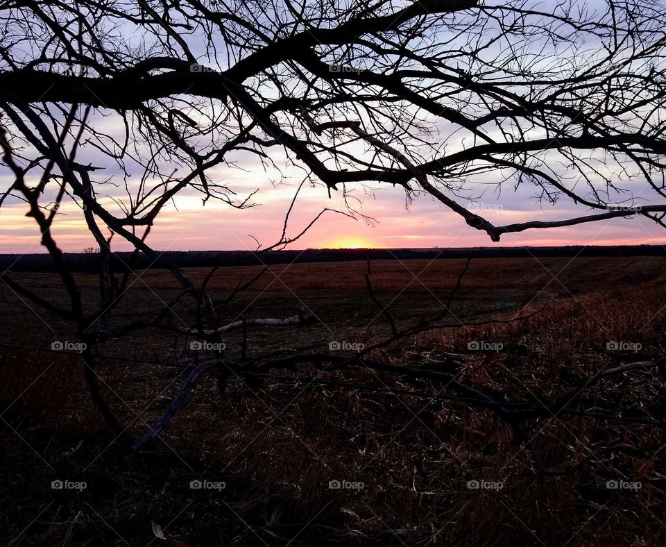 Gorgeous Country sunset. "Forever Country".