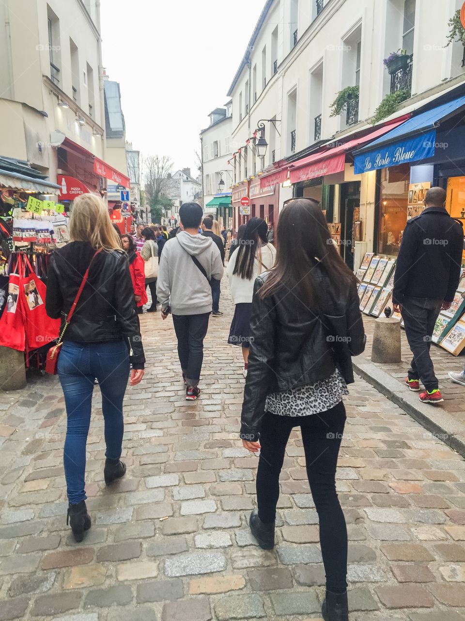 Streets of Paris in France.