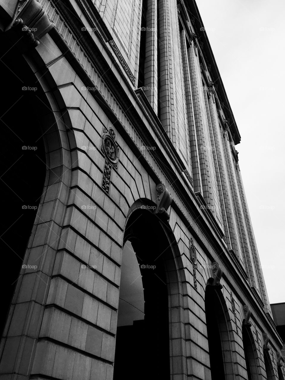 Black and white building  architecture 