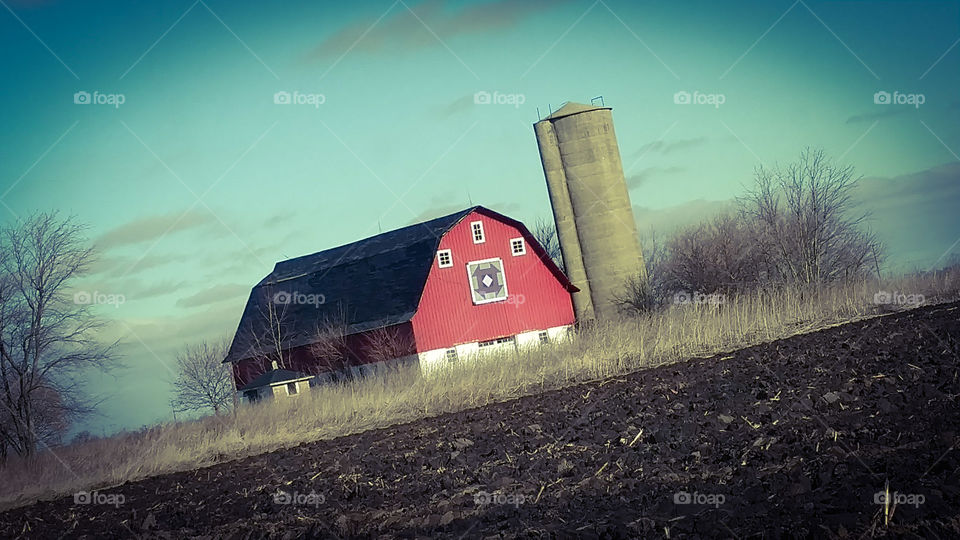 winter barn