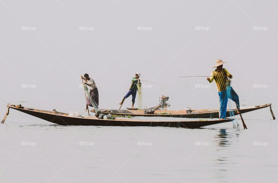 Three fishermen