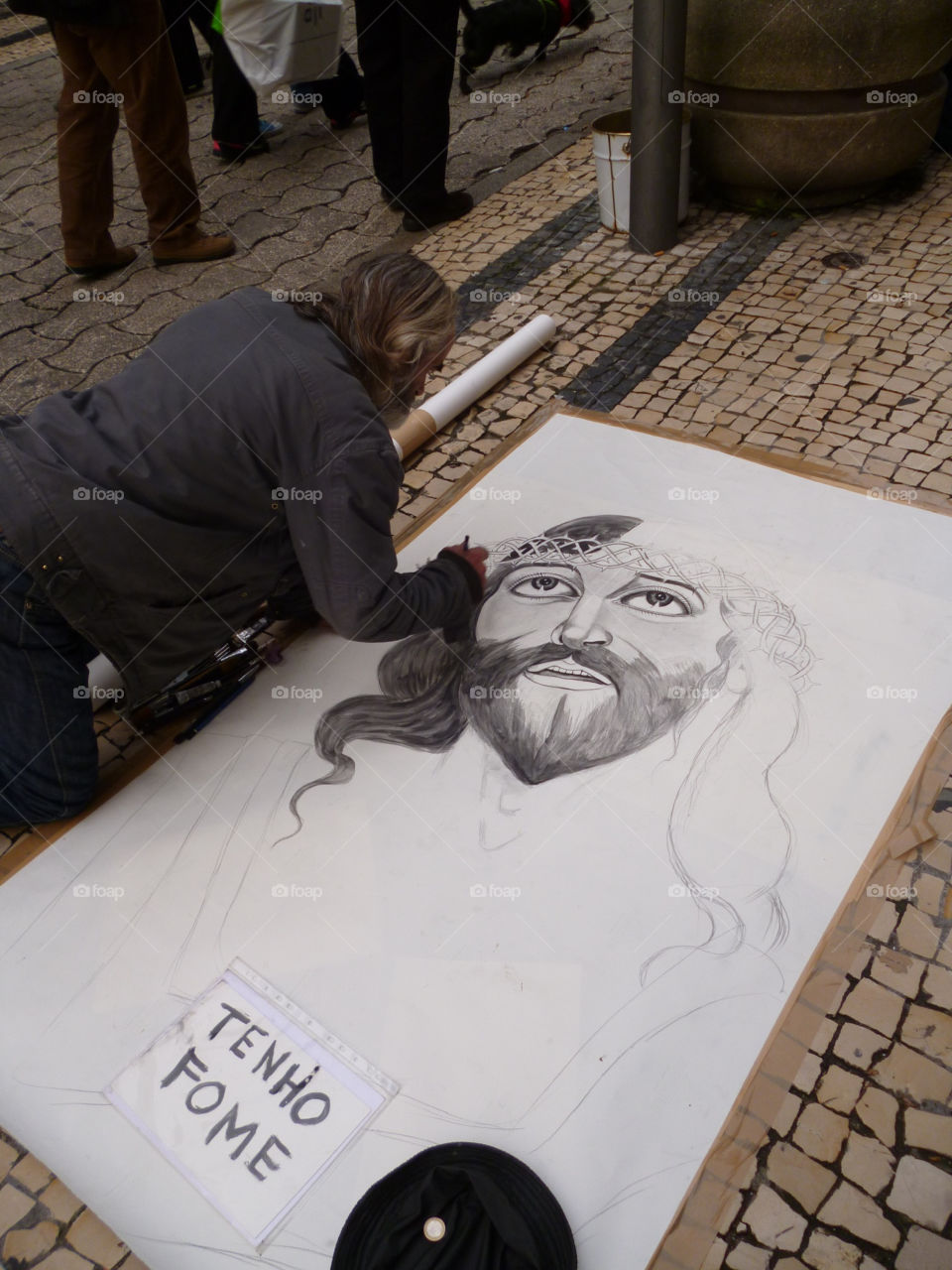 street artist portugal drawing by gollinakos