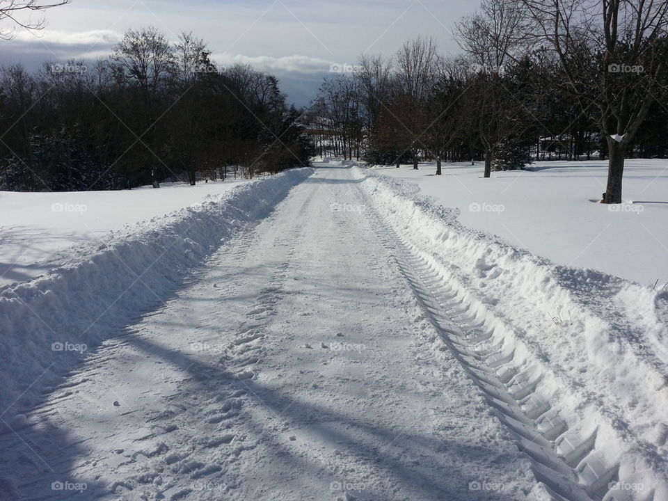 winter driveway 