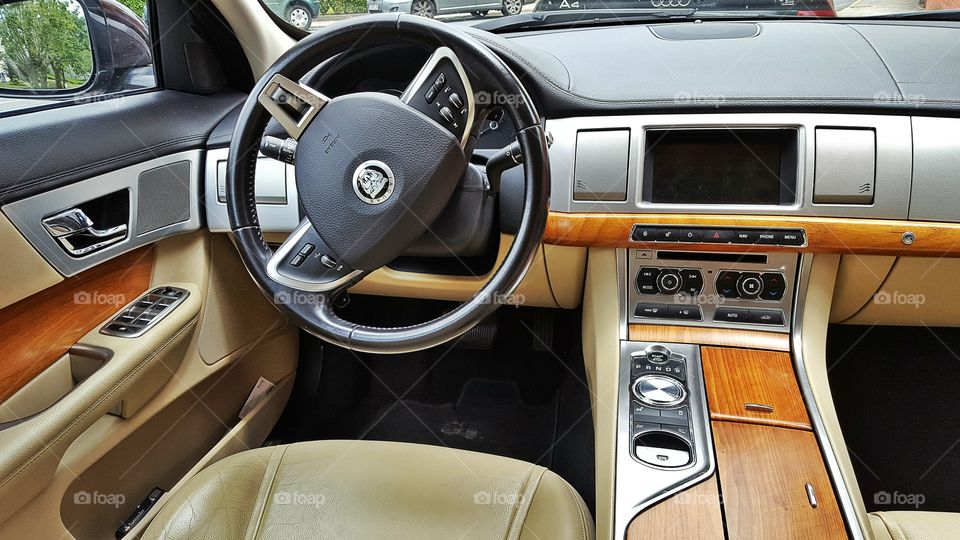 Inside a Jaguar XS