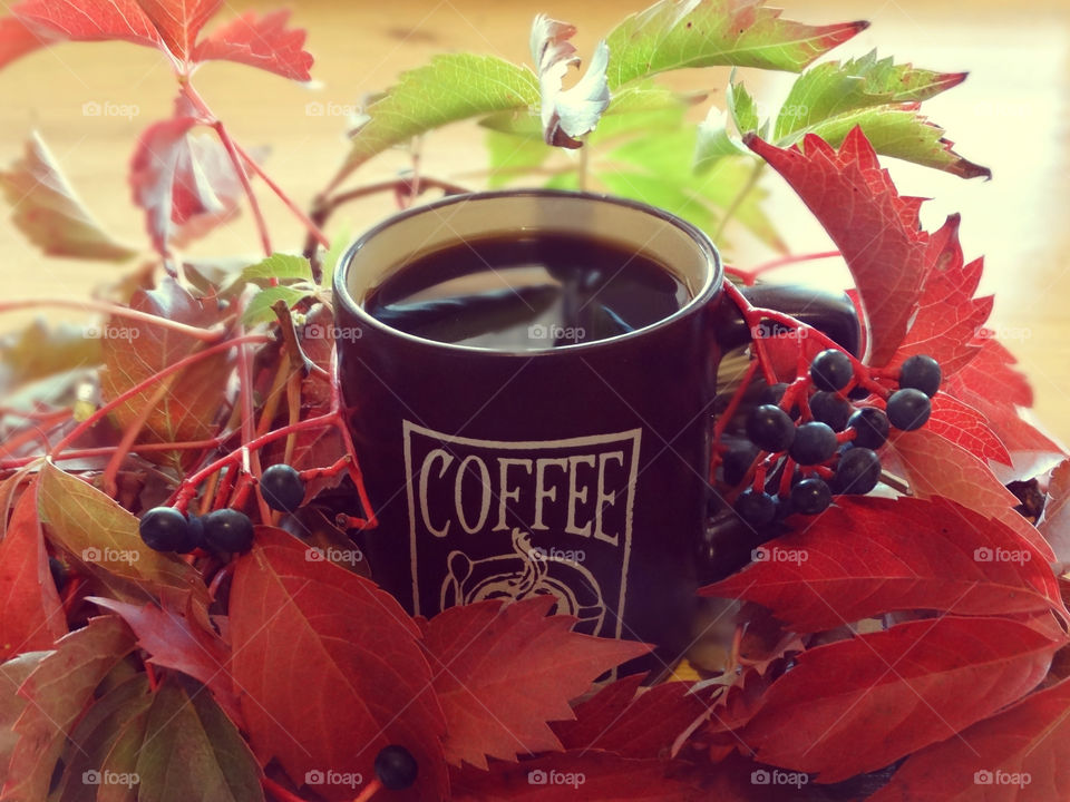 Autumn coffee time