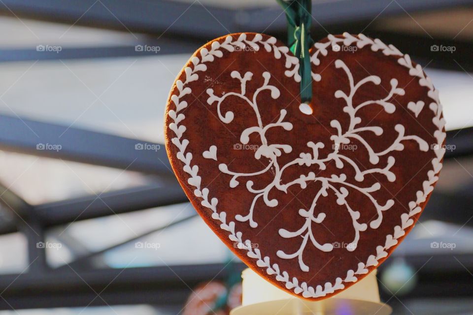 Sweet looking gingerbread heart 