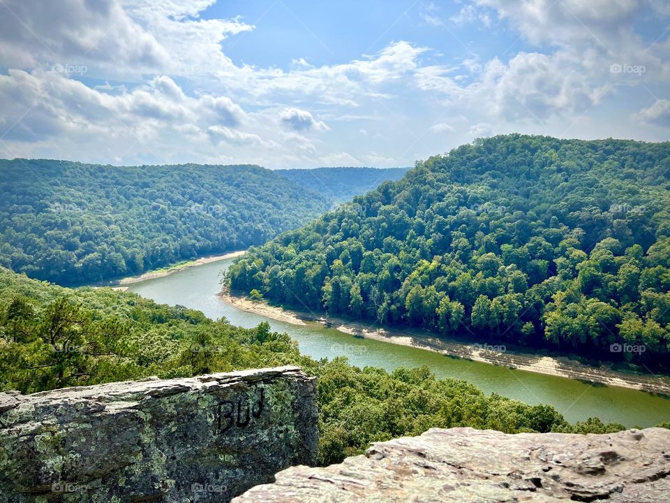 Perfect day overlooking the river in southern Kentucky 